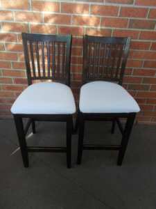 Timber Bar Stools Kitchen Breakfast Bench Stools Chairs