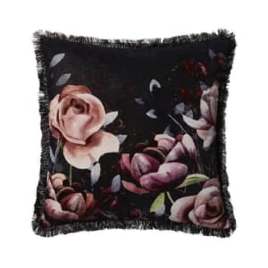 CUSHION by Adairs / Pillow /Winter Romance Velvet Cushion Moody Blooms