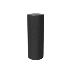 Round Ripple Plinth Hire (Matte Black) - Perfect for Weddings/Parties