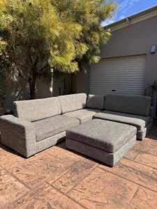 Freedom large modular sofa with ottoman - need gone TODAY