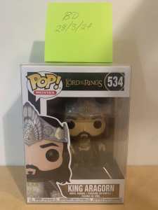 Funko PoPs LORD OF THE RINGS KING ARAGORN #534 (IN PROTECTOR).