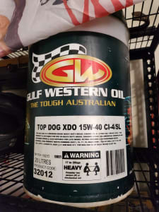 15w-40 engine oil gulf western 