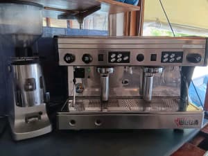 WEGA Commercial coffee machine and MAZZER grinder