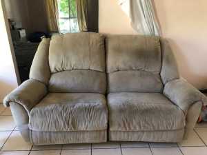 Recliner Couch - can be used as 2 separate lazyboys
