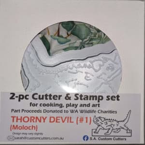 2-piece Cutter Debosser (stamp) sets - Lizards