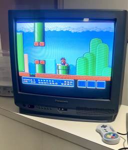 CRT TV with remote