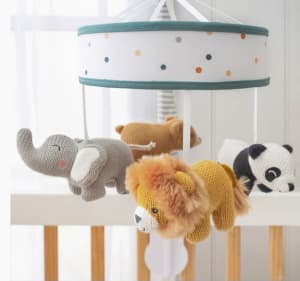 Musical Cot Mobile - Zoo Animals
