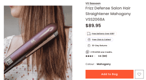 VS sassoon hair straighter & 25mm hair curler