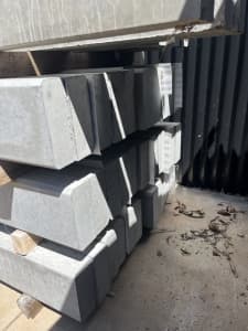 80mm x 2m grey concrete retaining wall sleepers