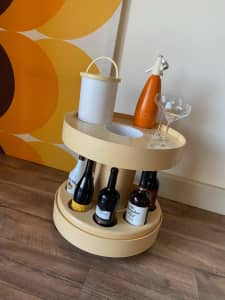 Space Age Cocktail Bar Cart Trolley Table by Ambrogio Brusa Italy