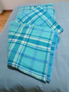 Two double bed wool blankets