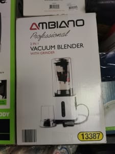 Vacuum aireless bubbleless Blender with grinder 2 in 1