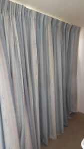 Beautiful professionally made curtains.