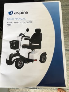 Aspire Mobility Scooter with hood