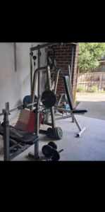Gym Equipment Lat pull down machine with squat rack
