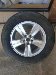 Genuine Holden Trax Alloy Rim and unroadworthy tyre.