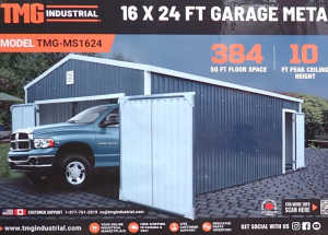 New 4.9m x 7.5m (37m2) All Steel Double Garage Carport Shed Mancave