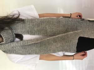 Women’s hand knitted scarf