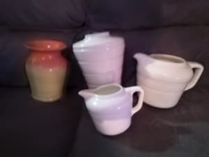 Wembley ware vases and jugs large pieces $120 the lot