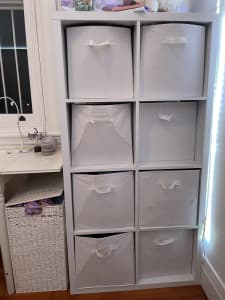 IKEA Kallax shelving unit- white