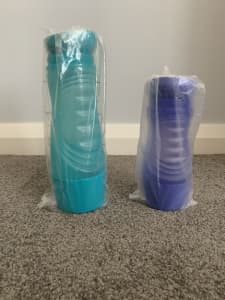 Brand New - Tupperware Sports Bottles Purple & Aqua x 2