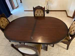 Old style dining table