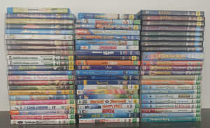 Kids DVDs Movies and Series in near new condition - BULK BUY $99