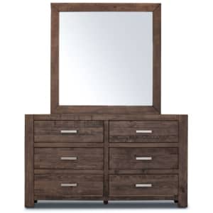 Catmint Dresser Mirror 6 Chest of Drawers Tallboy Storage Cabinet...