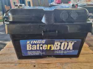 Kings battery box & Platnum marine deep cycle battery