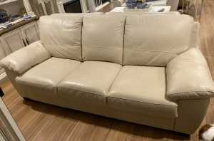 Freedom three seater Leather Lounge