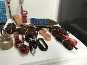 19 mixed belts $20 for the lot
