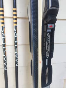 Nordic skis, stocks, boots