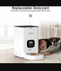 VOLUAS Automatic Cat Feeders - Timed Pet Feeder for Cats and Dogs
