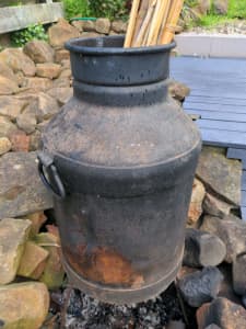 Cast Iron Milk Churn ver heavy can be used as fire pit, plant pot
