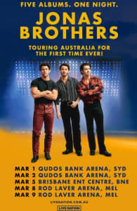 SELLING MELBOURNE JONAS BROTHERS TICKETS