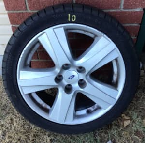 Ref 10 Ford Falcon BA BF FG rims and tyres 245/40/18 