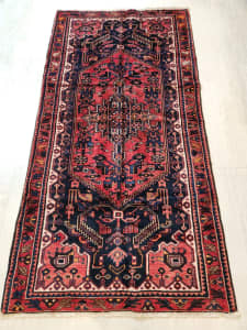 Persian handmade soft wool Hamedan rug 200×100 cm No: 235