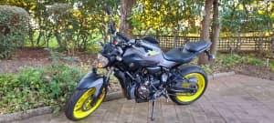 2016 Yamaha MT07 Learner Approved Motorcycle