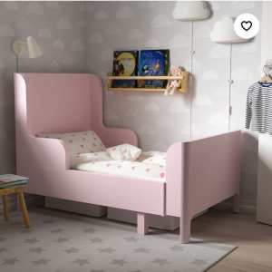 Ikea Extendable Bed in Pink colour