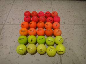 USED Coloured Golf Balls x30 (good condition) - Super cheap $25