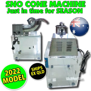 Stainless Sno Cone Machine - Brand New