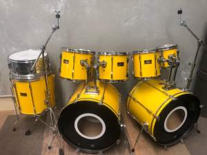 Pearl export double bass drums and hardware