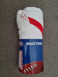 NEW UNOPENED AFL Sydney Swans Cotton Beach Towel