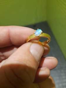 ALETHEIA & PHOS ring 14k gold with opal
