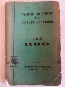 Austin Morris BMC 1100 drivers handbook