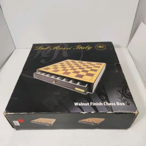 Dal Rossi Walnut Finish Chessboard #GN250692