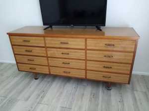 Solid Timber Chest of 12 Drawers