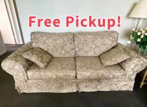 Moving Sale! Free Pickup！3 Piece Fabric Lounge Suite 