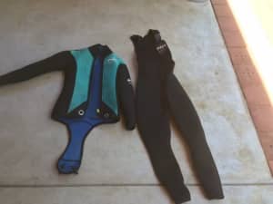 Wetsuit, small, 2 piece