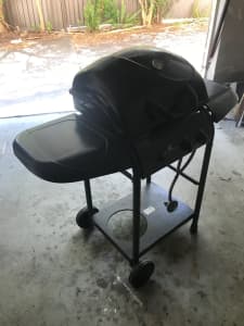 Charcoal and Gas BBQ with Stand,Cover and working with Charcoal